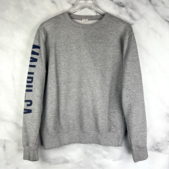 Brandy Melville John Galt Malibu CA Spell-out Crewneck Pullover Sweatshirt S - Picture 2 of 9
